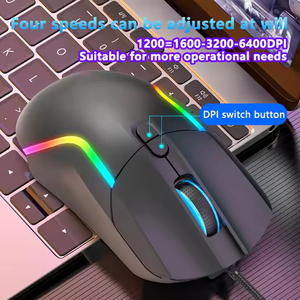 Spiel Wired Mouse Gamer Chicken Macro Programmierung Bunte RGB Competitive Computer Gamer Mouse Makro Shooting Game Mouse - Product Image 4