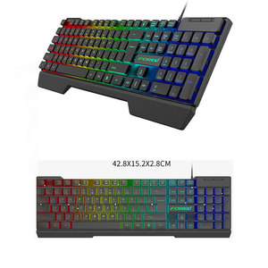 Usuario 104 teclas Colorido RGB Iluminación Teclado Gaming Teclado con cable para juegos de computadora - Product Image 3