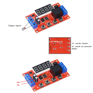 Nacheinander DC 5V 12V 24V 10A Einstellbarer Timer-Relais schalter Digital anzeige Zeit wiedergabe Trigger Pulse Cycle Timer Delay Switch