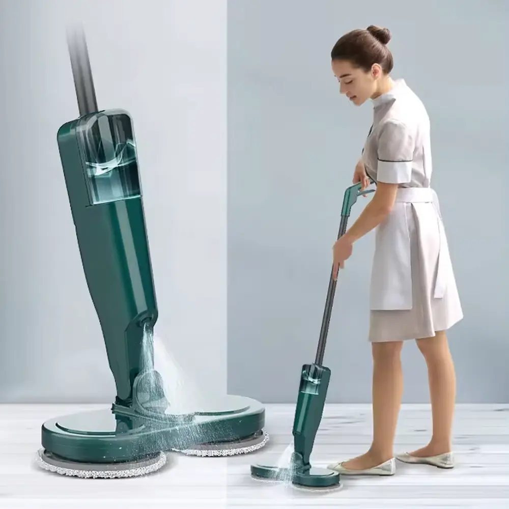 Home Wireless Smart Mopping Cleaner Water Tank Spray Mist Wet Dry Automatic 360 Spin Floor Mop Machine