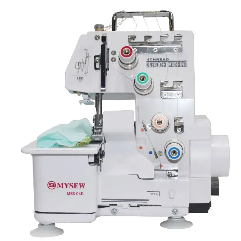 MRS04D 2023 multifunción personalizable y garantía, mini máquinas de coser Overlock domésticas de alta calidad