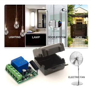 433MHz Drahtloser Fernbedienung schalter DC 12V 10A 1CH Relais modul Empfänger am AUS Fernbedienung für Gate-LED-Glühbirne DIY - Product Image 2