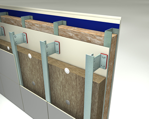 Sistema di rivestimento della facciata in pietra di marmo regolabile in lega di alluminio tipo T-type staffa tipo C - Product Image 2