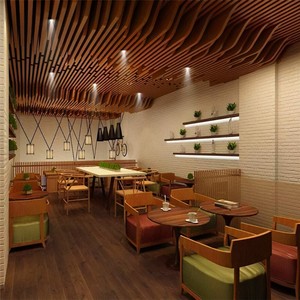 Hiện đại trang trí trần giả thiết kế đá đen trần kim loại nhôm đường cong vách ngăn Trần - Product Image 5