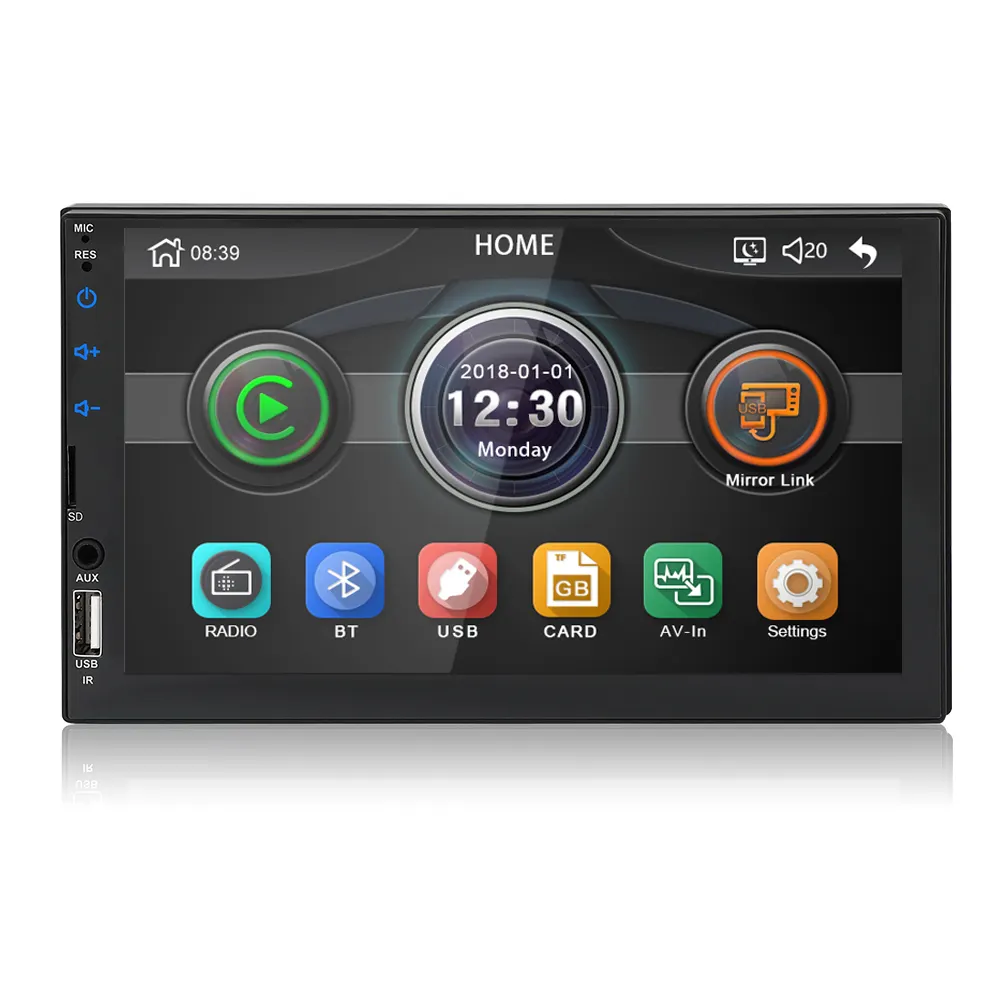 Autoradio stéréo lecteur MP5, écran tactile, mirrorlink, FM, dsp 7049D, pour voiture