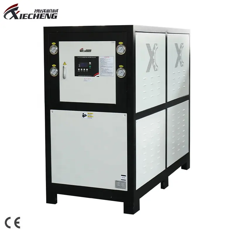 Enfriador de agua de compresor doble 20T Enfriador industrial refrigerado por agua para enfriamiento de moldes