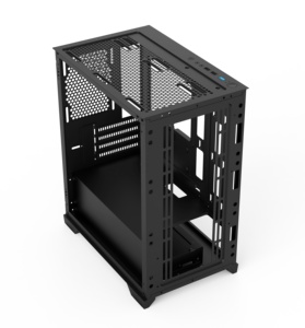 אמצע-מגדל ATX RGB 0.3mm מסתובב מזג זכוכית מחשב למשחקים MATX משחקים מקרה
