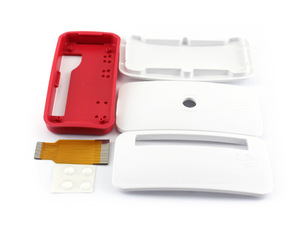 EParthub Original gehäuse für Raspberry Pi ZERO W staub dicht & rot und weiß, kompatibel mit Raspberry Pi Mit 2 Kamera kabeln - Product Image 4