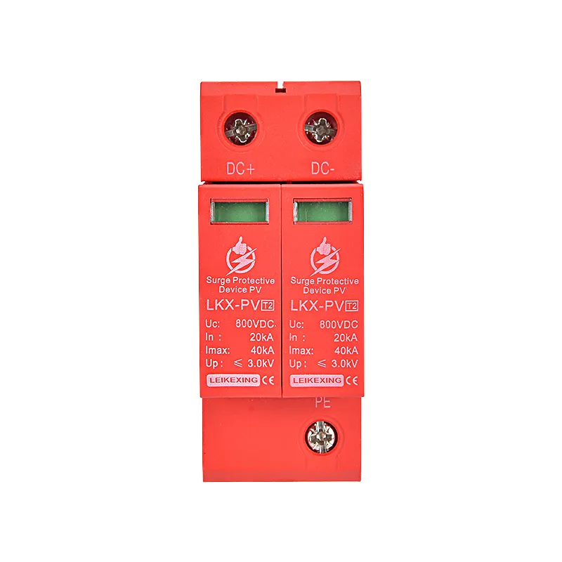 Dc Защита от перенапряжения типа 2, красные устройства защиты от перенапряжения для бытовых