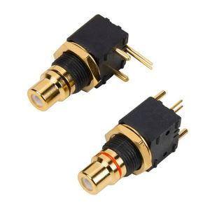 Placa giratoria de asiento RCA chapada en oro, decodificador DAC, entrada/salida Coaxial Digital, PCB, toma de placa de soldadura de 90 grados - Product Image 1