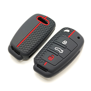 ฝาครอบกุญแจ Audi ซิลิโคนนิ่มแบบเต็มรูปแบบเคสป้องกันกุญแจใช้ได้กับ Audi A1 A3 Q7 R8 A6L TT - Product Image 5