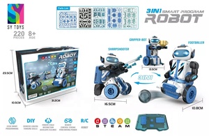Giocattoli Robot intelligenti intelligenti per bambini telecomando in plastica elettronica per la programmazione - Product Image 5