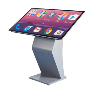 Zemin ayakta Self servis Kiosk LCD Panel dijital bilgi ekranı 32/43 inç hepsi bir dokunmatik ekran Internet reklam - Product Image 3