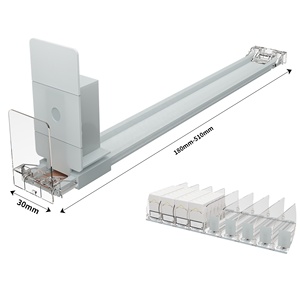 Display al dettaglio divisore acrilico caricato a molla pacchetto di tabacco per sigarette regolabile prodotto vassoio per armadietto sistema di spinta per ripiano a corsia - Product Image 1