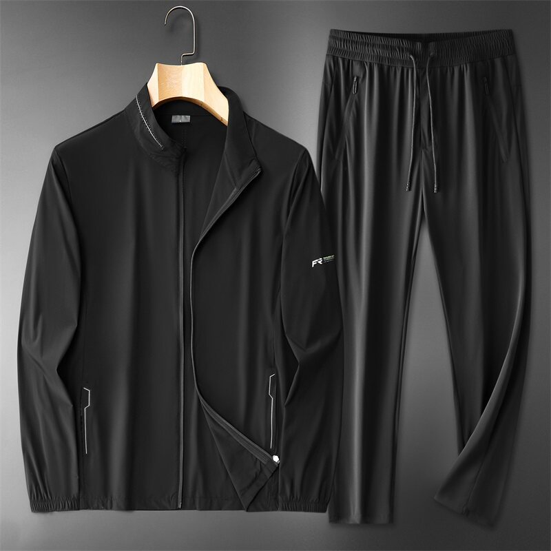 Pantaloni neri + seta ghiaccio nera