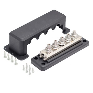 Max 600A yüksek Amp ağır paslanmaz çelik cıvata DC bakır bara güç dağıtım Terminal blokları için 4/8 çıtçıt ile - Product Image 1