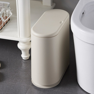 10 litros de plástico Rectangular de basura Papelera con tipo de tapa de 2,4 galones contenedor de basura Bin para cuarto de baño - Product Image 1