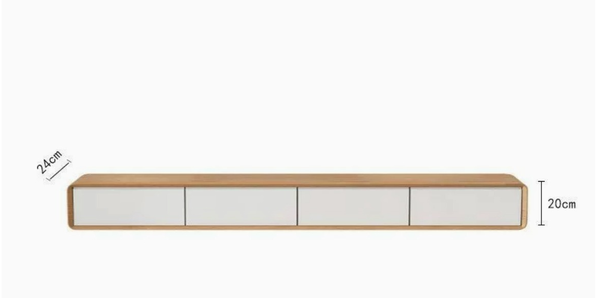 Colore legno naturale + porta bianca