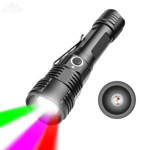 Multi funzionale telescopico Zoom 4 colori tattico LED torcia USB ricaricabile astronomia caccia pesca UV controllare la luce della torcia - Product Image 1