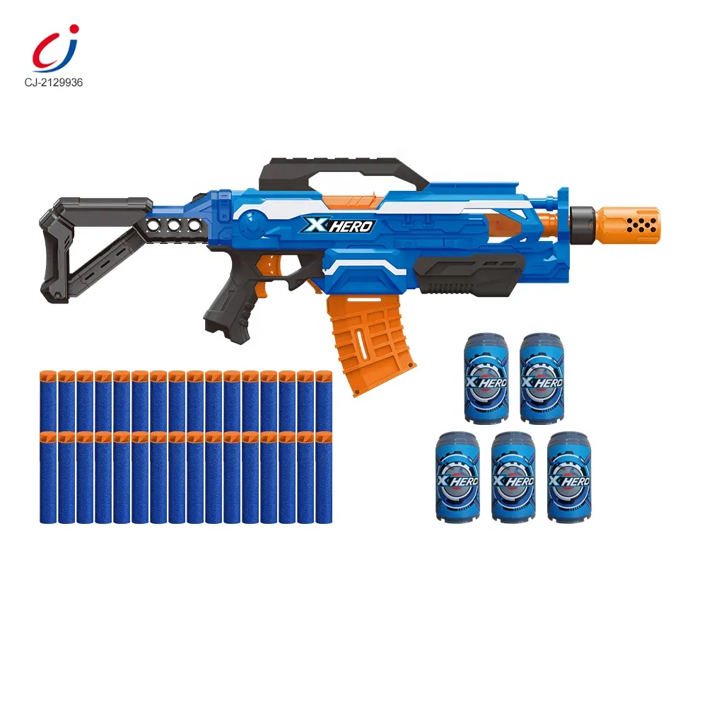 Chengji electric b o soft bullet gun fornitori bambini foam blaster target shooting games soft bullet guns for boys