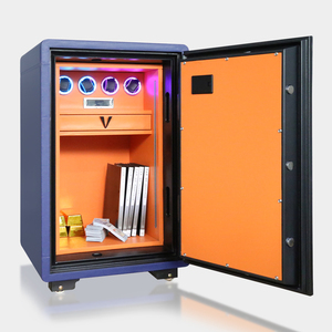 Da tùy chỉnh xem Winder an toàn hộp sang trọng điện tử kỹ thuật số vân tay chống cháy an toàn với đồ trang sức ngăn kéo - Product Image 4