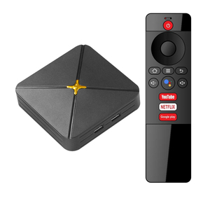 Caixa de TV 4K para Android Q5 ATV UI, caixa de TV com controle remoto por voz 4K HD, sistema de controle remoto com Wi-Fi de banda dupla, 2GB, 8GB, Android 10