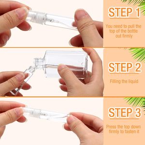 2ml 3ml 5ml 10MLミニ香水瓶透明ガラス噴霧器付き空の香水サンプルボトル - Product Image 3