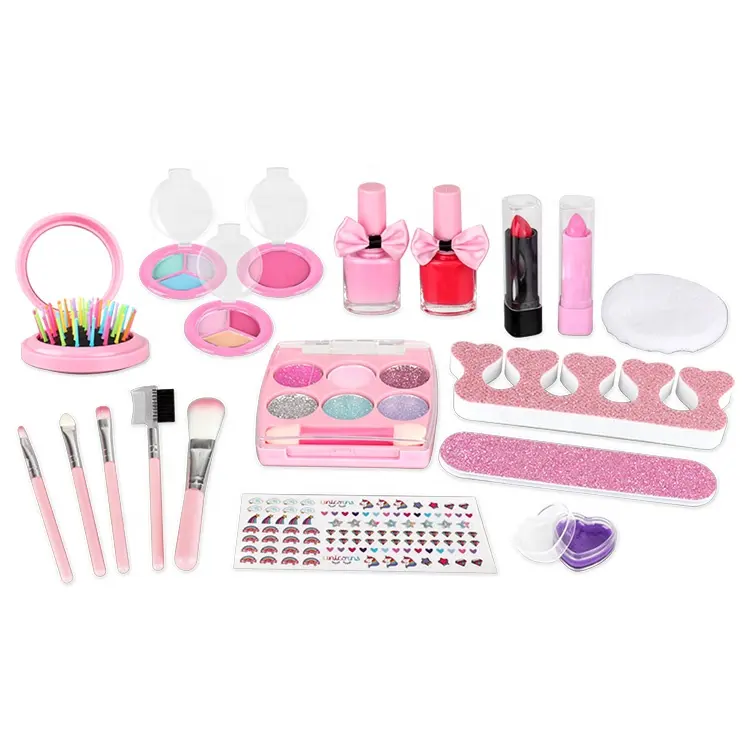 Set di trucco Giocattoli della ragazza di Bellezza spazzole di Trucco Fard Rossetto Ombretto Make-up per I Bambini della Casa del Gioco del Giocattolo ragazza