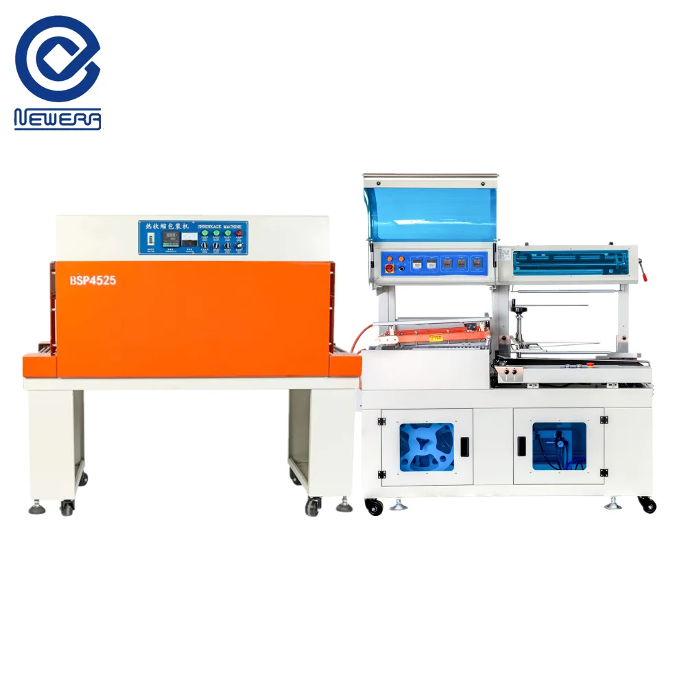 Película plástica automática L tipo Pof Pe, sellador de película, sellado automático, túnel de contracción, máquina de embalaje retráctil