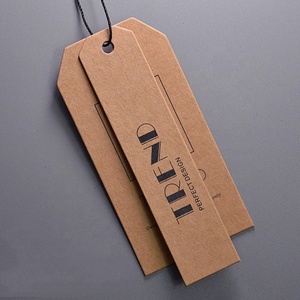 Etiquetas de precio con cuerda adjunta, Kraft etiquetas colgantes de papel, etiquetas de visualización de etiquetas de precio con cuerda - Product Image 5