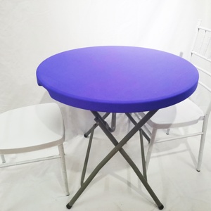批发便宜的婚礼弹力氨纶面料圆桌套礼帽派对用弹力桌套 - Product Image 3