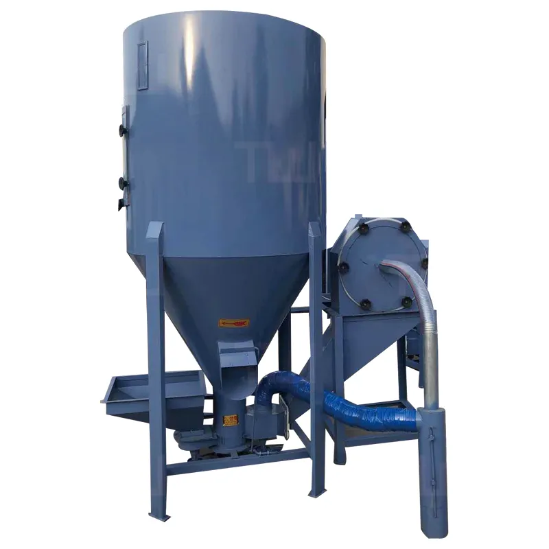 Small farm and family use small Vertical feed mixers 75 50kg 100kg vertical feed grinder crusher mixer for livestock