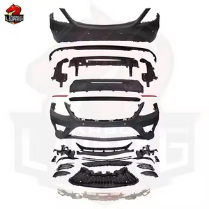 W222 Mercedes Benz S Class Upgrade aksesuarları Bodykit için S63 tarzı ön arka araba tamponları gövde kiti yükseltme - Product Image 2