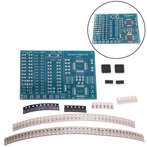 SMD NE555 CD4017 dönen yanıp sönen LED bileşenleri SMT l4400 lehimleme uygulama kurulu elektronik devre eğitim paketi DIY kiti - Product Image 6