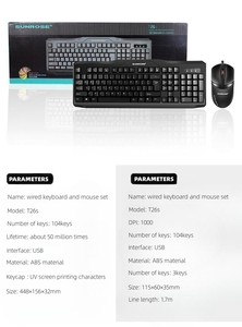 Full-Size USB Plug-and-Play <strong>Keyboard</strong> and <strong>Mouse</strong> Combo with Optical 3 Button <strong>Mouse</strong> - Product Image 4