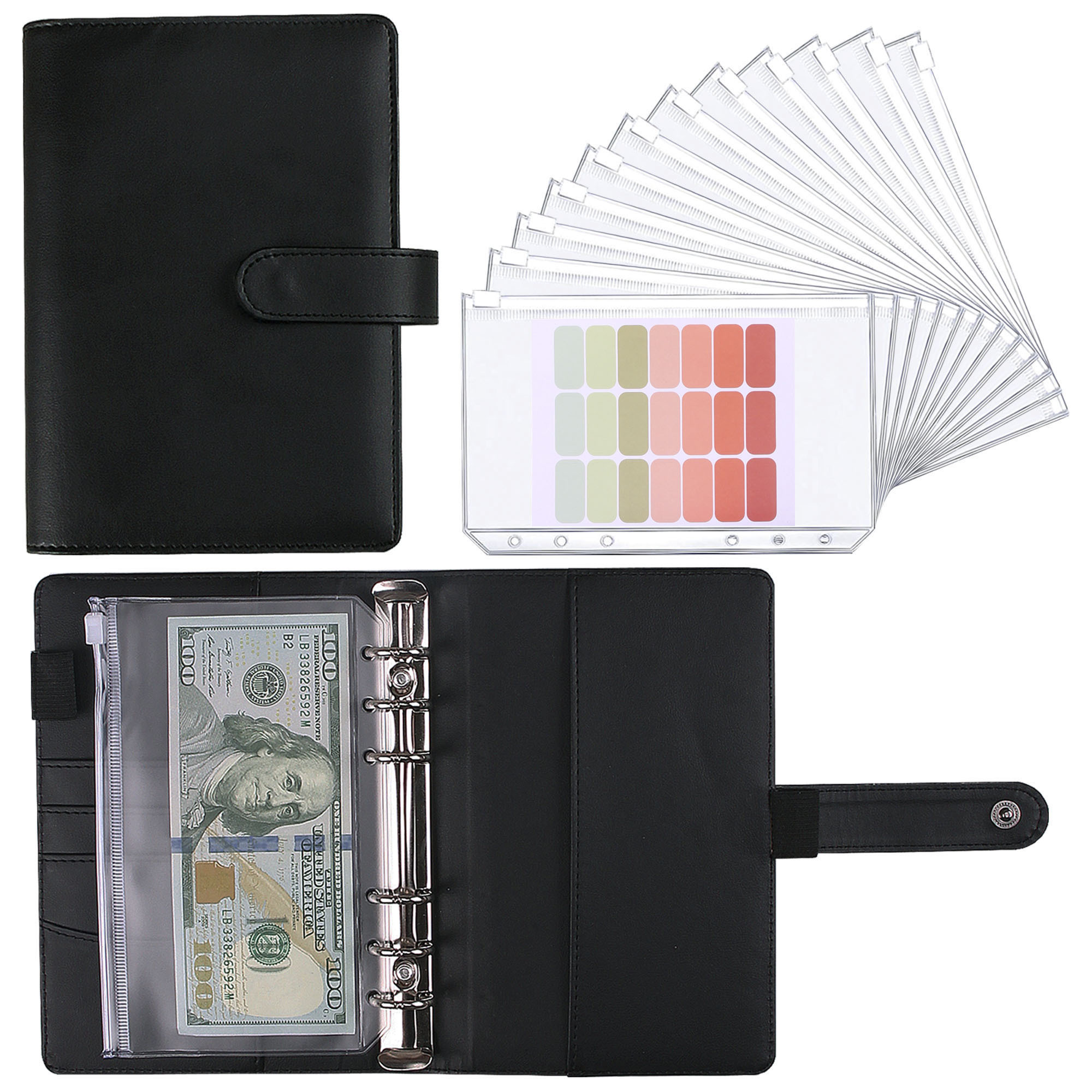Snaps 1-poche zippée noire 1221 onglets 1
