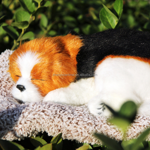 Adorable jouet en peluche Kawaii pour animaux de compagnie réaliste sieste chien peluche paresseux simulé dormir chiot décorations pour voiture - Product Image 1