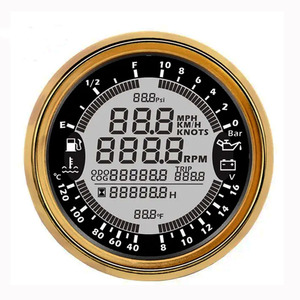 Monitor multifunción para salpicadero de coche, 12V, 6 medidores, velocidad, RPM, temperatura del combustible, presión de aceite, voltímetro GPS - Product Image 6