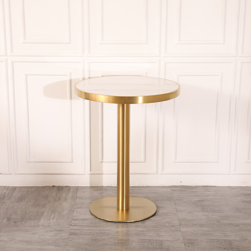 round table with gold edge