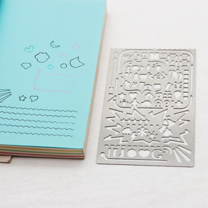 Drawing Engraving Scrapbooking DIY Journal Craft Stainless Steel <strong>Stencil</strong> Templates <strong>Custom</strong> Metal <strong>Etched</strong> <strong>Stencils</strong>