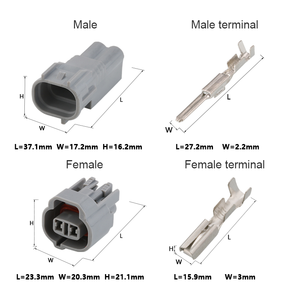 90980-12634 2-poliges Auto wasserdichtes elektrisches Kabel 2-poliges Auto Auto Kabelbaum Scheinwerfer h11 h8 880 Gehäusest ecker 6189-0031 - Product Image 4