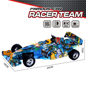 新製品グラフィティリモートコントロールフォーミュラレースカートイミニRcドリフトカー、照明付き高速レーシングカー、サウンド - Product Image 2