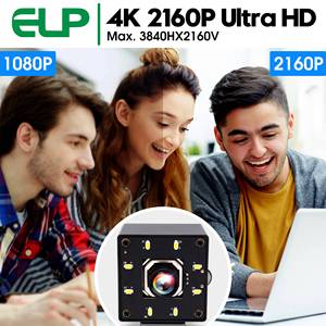ELP USB 4K Webcam Night Vision Autofocus <strong>Camera</strong> 100 Degree No Distortion Free Driver <strong>Web</strong> <strong>Camera</strong> for Lightburn - Product Image 2
