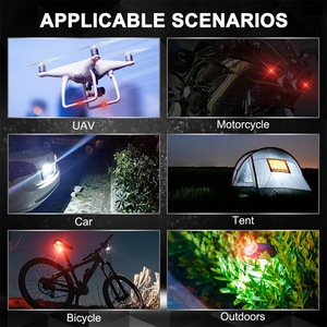 ZONGYUE LED çakarlı lamba kablosuz uzaktan kumanda için motosiklet araba bisiklet Scooter anti-çarpışma uyarı lambası flaş göstergesi - Product Image 4