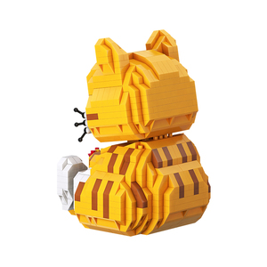 Shenzhen fabrika yaratıcı Diy 3D köpek yavrusu modeli mikro Mini blokları çocuklar için oyuncak Pet hayvan yapı taşı seti - Product Image 5