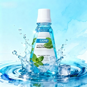 מי פה טבעי אורגני ללא אלכוהול להלבנת שיניים, אנטיבקטריאלי, בטעם מנטה רענן, מותג פרטי OEM - Product Image 2