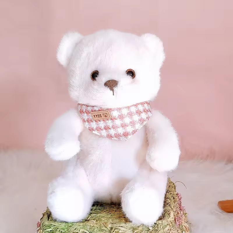 ผ้าพันแผลสามเหลี่ยมลายหมี - สีคากีอ่อน
