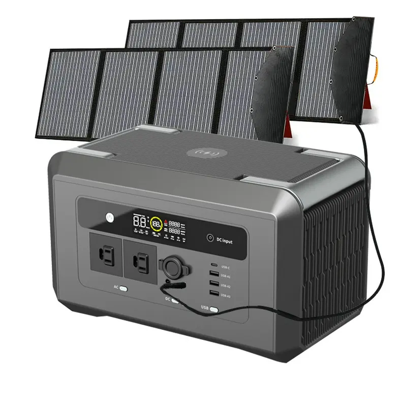 Лучшие цены, портативные блоки питания и блоки питания, производители ODM с параллельной зарядкой солнечных панелей 500 Вт