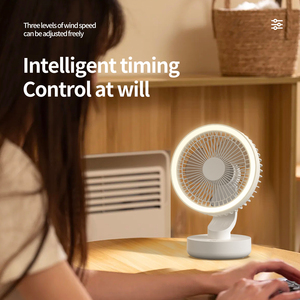 Hxtc88 Mới Trong Nhà Ngoài Trời <span class=keywords><strong>LED</strong></span> Ánh Sáng Ban Đêm Treo Mini Máy Tính Để Bàn Nhỏ Nhỏ Có Thể Sạc Lại USB Bàn Bảng Fan Với Cơ Sở Móc - Product Image 6