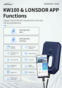 Lonsdor KW100 BT Smart <strong>Key</strong> Generator Work with LT20 Series PCB Board for All <strong>Keys</strong> Lost Adding <strong>Key</strong> for Toyota K518/KH100+ - Product Image 2